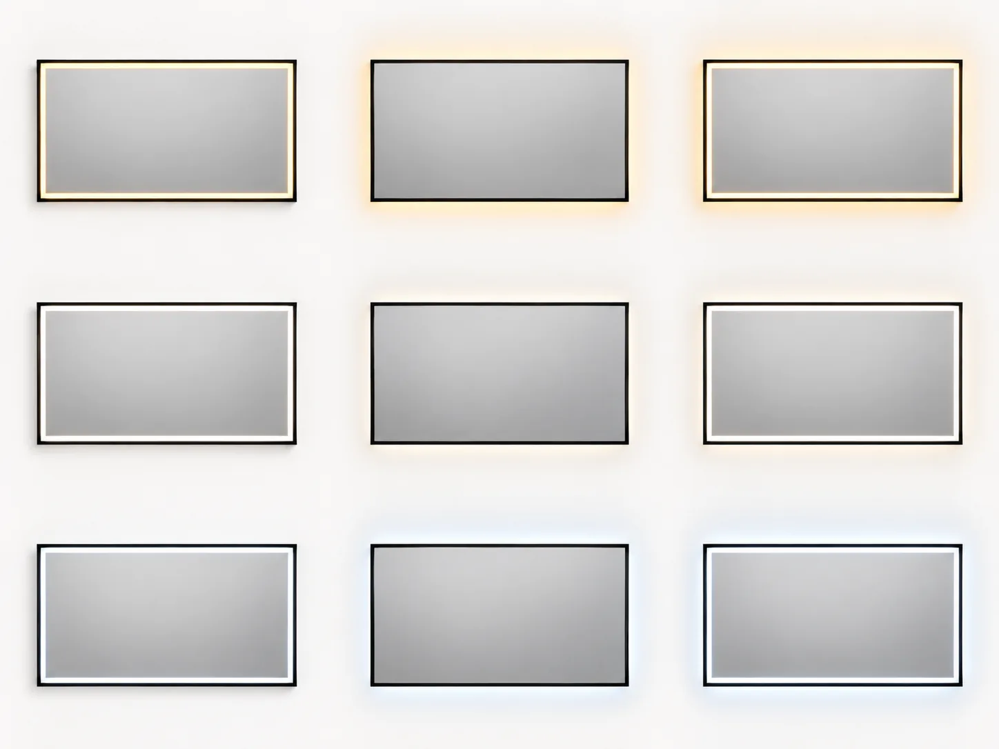 FrameLine Black Inset front light, neutral white illustrative lighting reference
