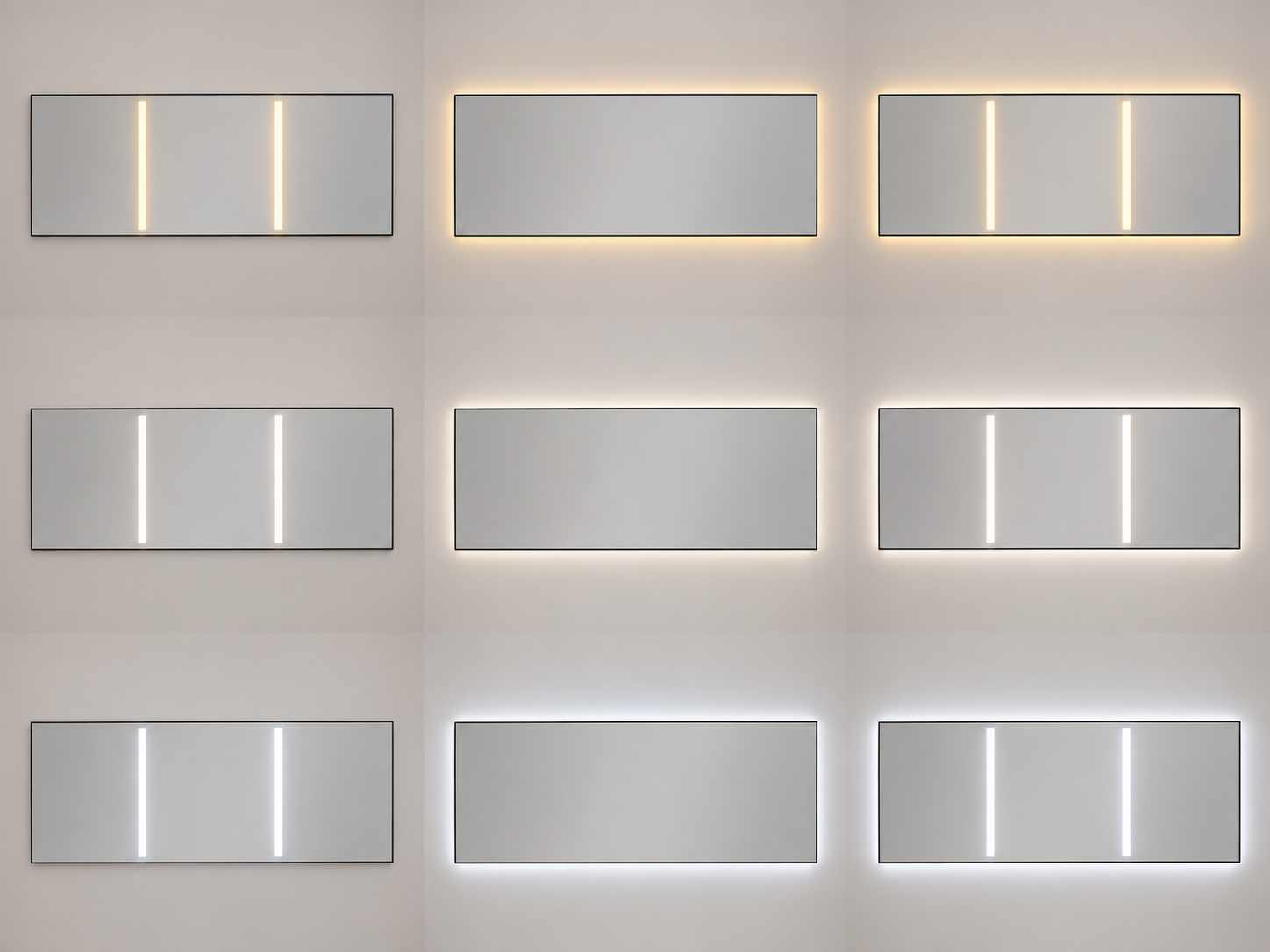 GrandView Duo Twin task-light zones, neutral white illustrative lighting reference