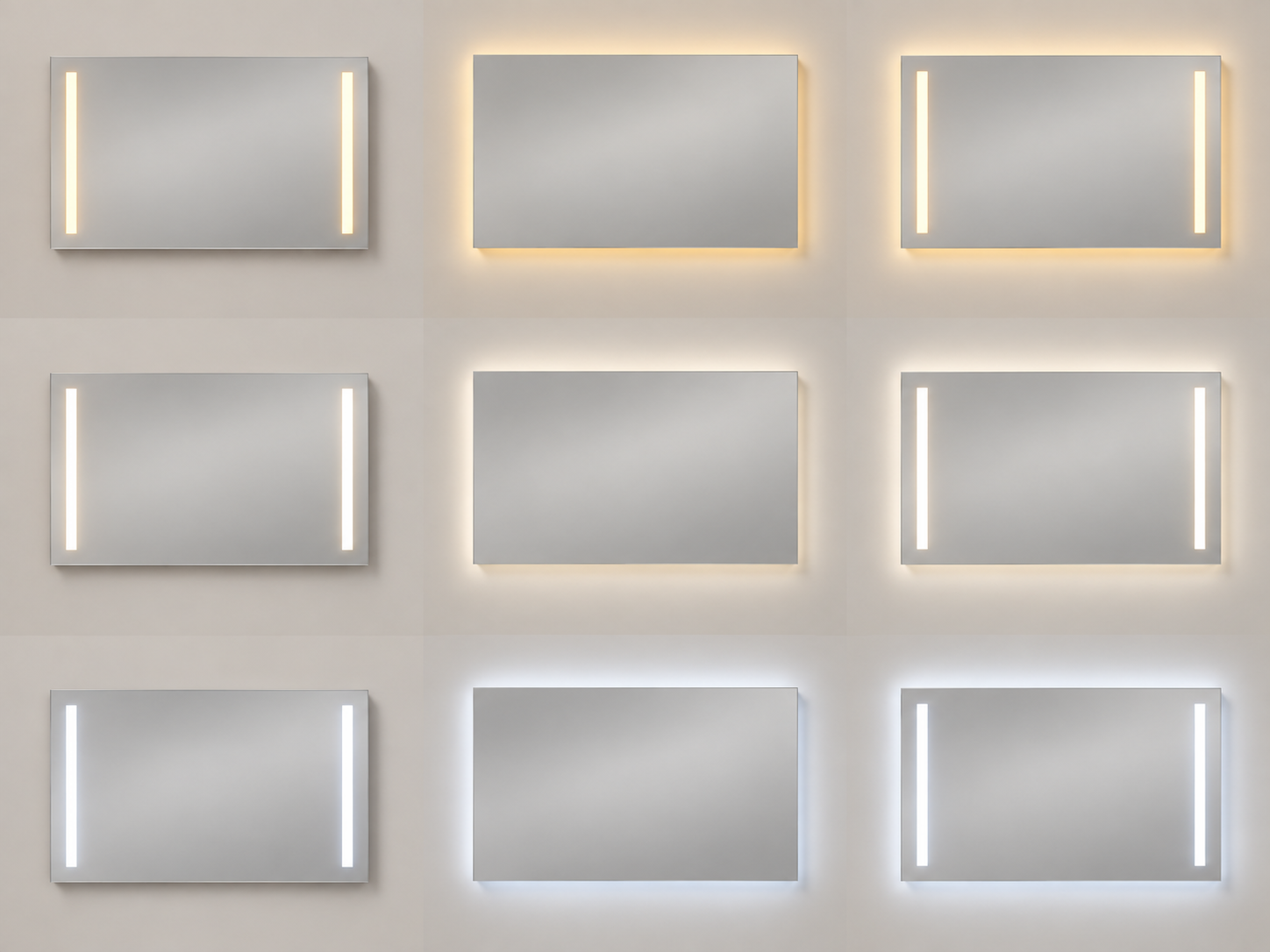 GuestLight Twin vertical task-light zones, neutral white illustrative lighting reference