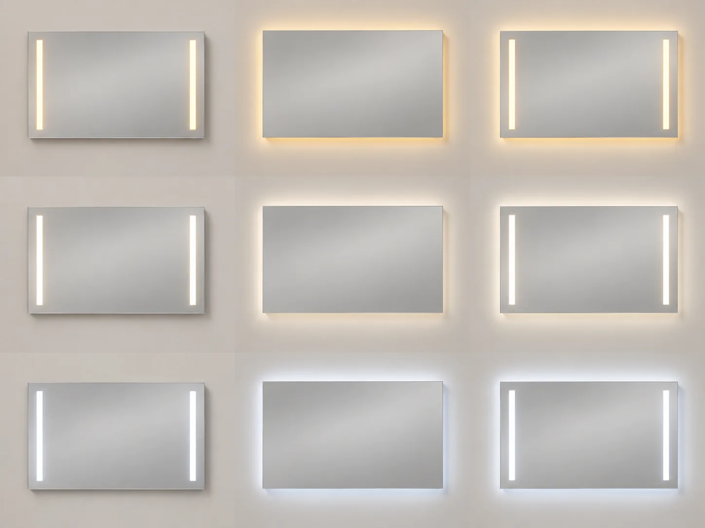 GuestLight Twin vertical task-light zones, neutral white illustrative lighting reference