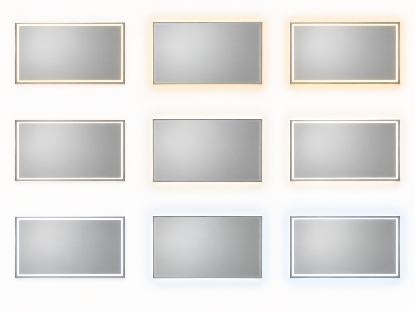 Recta One Front + backlight, neutral white illustrative lighting reference