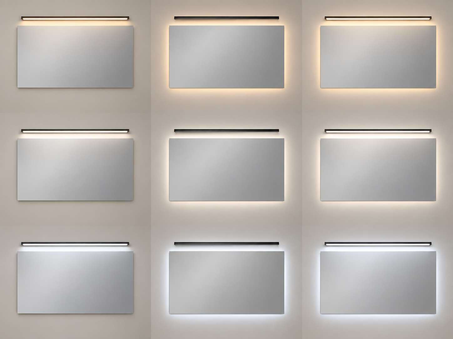 TopLine Project Upper horizontal task-light band, neutral white illustrative lighting reference