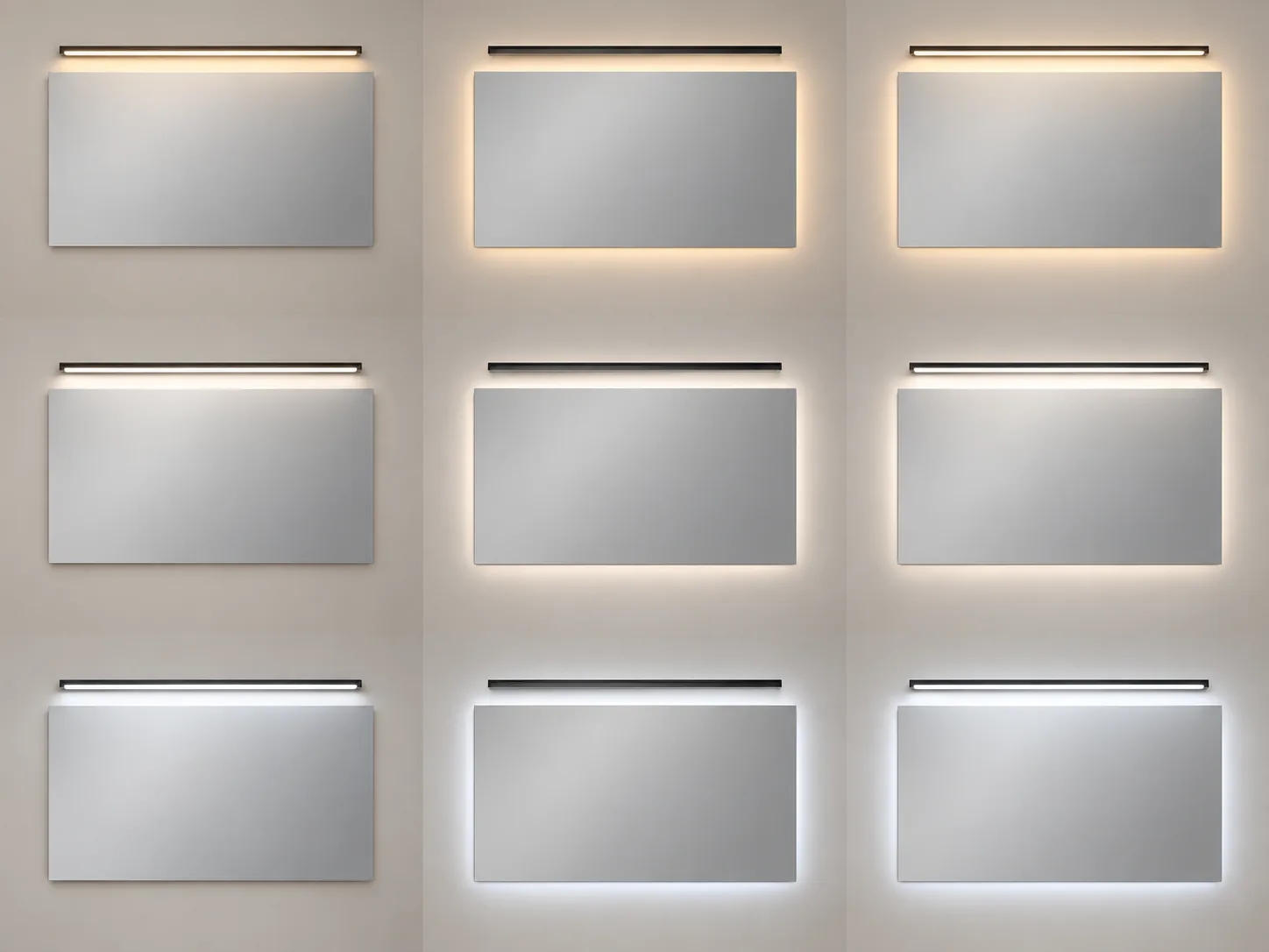 TopLine Project Upper horizontal task-light band, neutral white illustrative lighting reference